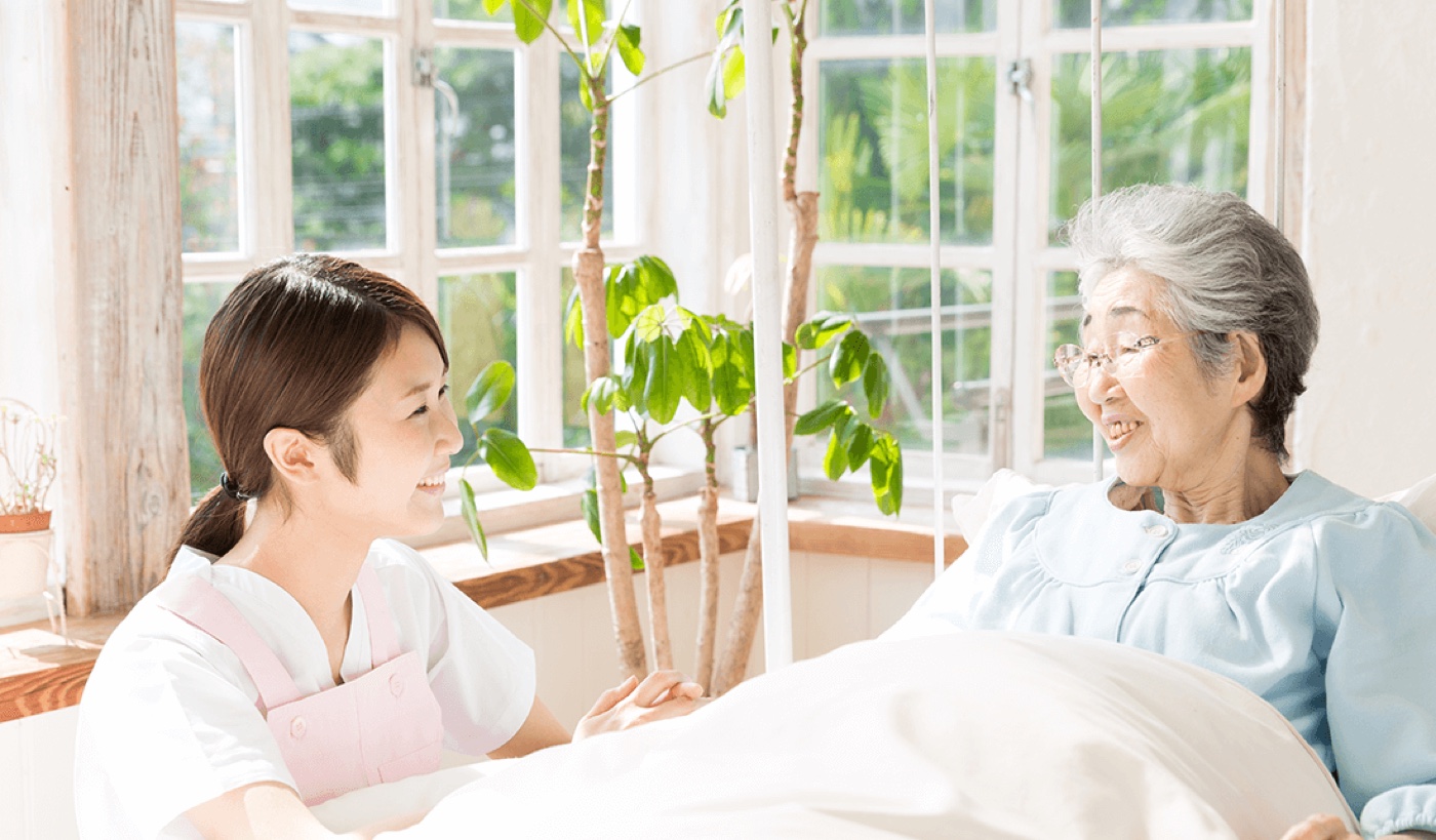 ご自宅で患者さんに寄り添う訪問の様子